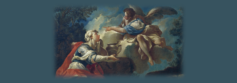  "Der Engel tröstet Hagar in der Wüste" 