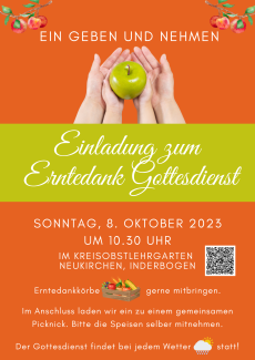 Familiengottesdienst Erntedank 2023